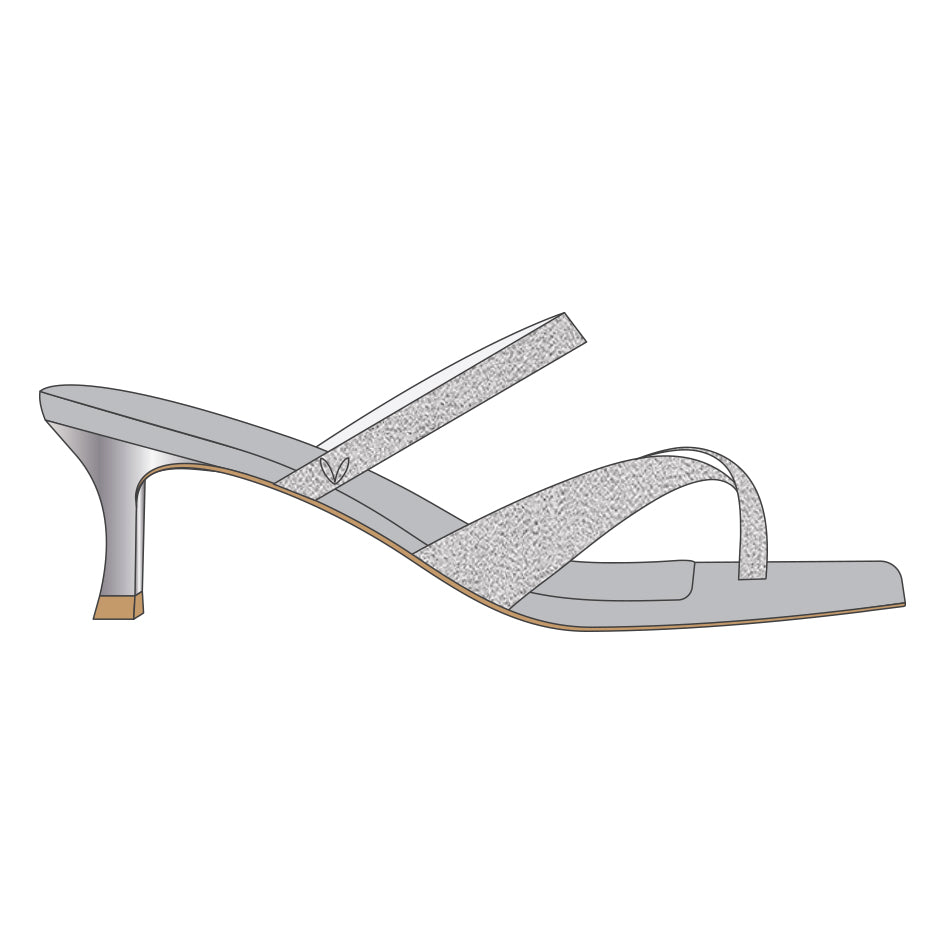 Square-Toe Mid Heel Strappy Sandals (Alina)