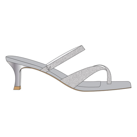 Square-Toe Mid Heel Strappy Sandals (Alina)